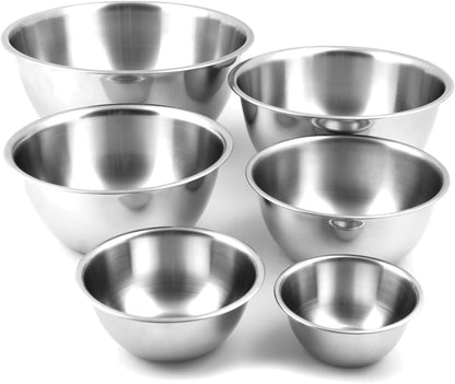 Fox Run Stainless Steel Small Mixing Bowl, 7.25 x 7.25 x 3.75 inches, Metallic