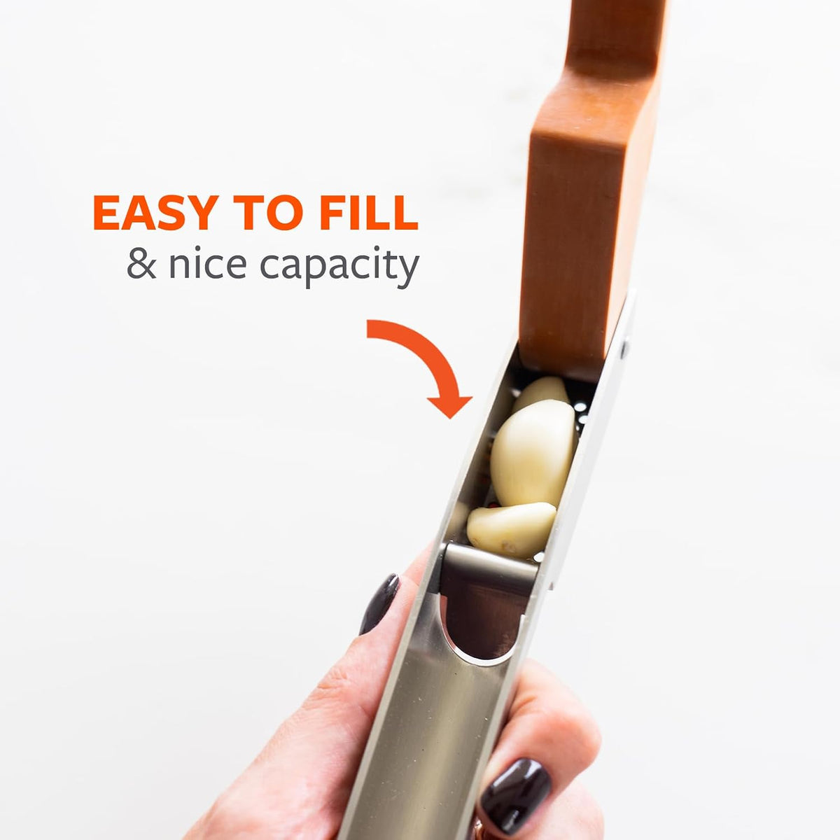 Full Circle No Mess Garlic Press, Dishwasher safe