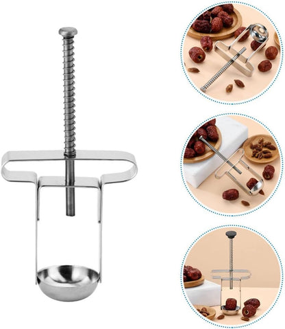 Manual Cherry Pitter Red Date Core Remover Stainless Steel Kitchen Fruit Pit Remover Tool for Home Cooking and Baking