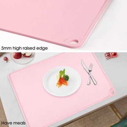 Extra Large Silicone Mat, 31.5x23.6 Inch Heat Resistant Mat for Kitchen Counter, Non Stick Silicone Baking Mat for Dough and Pastry, Thick Silicone placement Countertop Protector, Black countertop mat