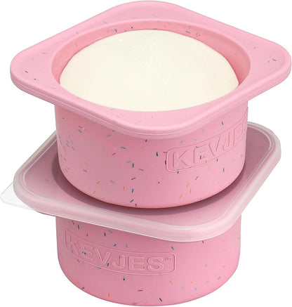 PLUS 1000ml Pizza Dough Proofing Containers, 2-Pack, Green