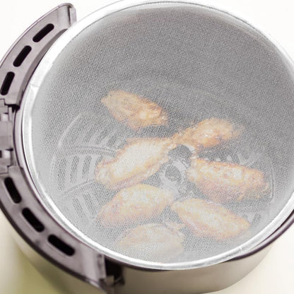 Amosfun 6 Inch Square Air Fryer Splatter Screen Oilproof Mesh Accessories Grease Splash Guard for Kitchen Cooking