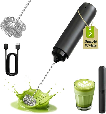 Matcha Whisk, Handcrafted Bamboo Whisk for Matcha Powder (Yellow)
