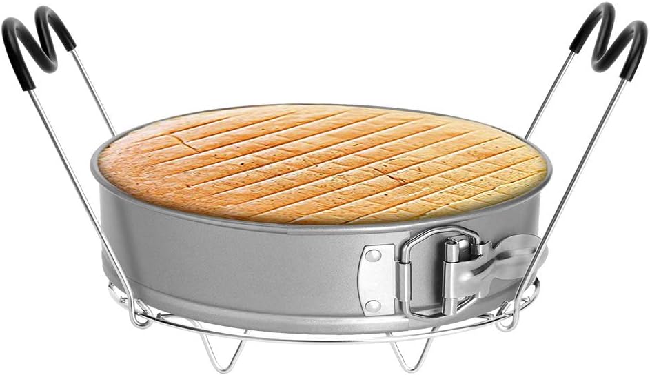 Steamer Rack Trivet with Handles Compatible with Instant Pot Accessories 3 Qt 5 Quart, Pressure Cooker Trivet Wire Steam Rack, Great for Lifting Out Whatever Delicious Meats & Veggies You Cook
