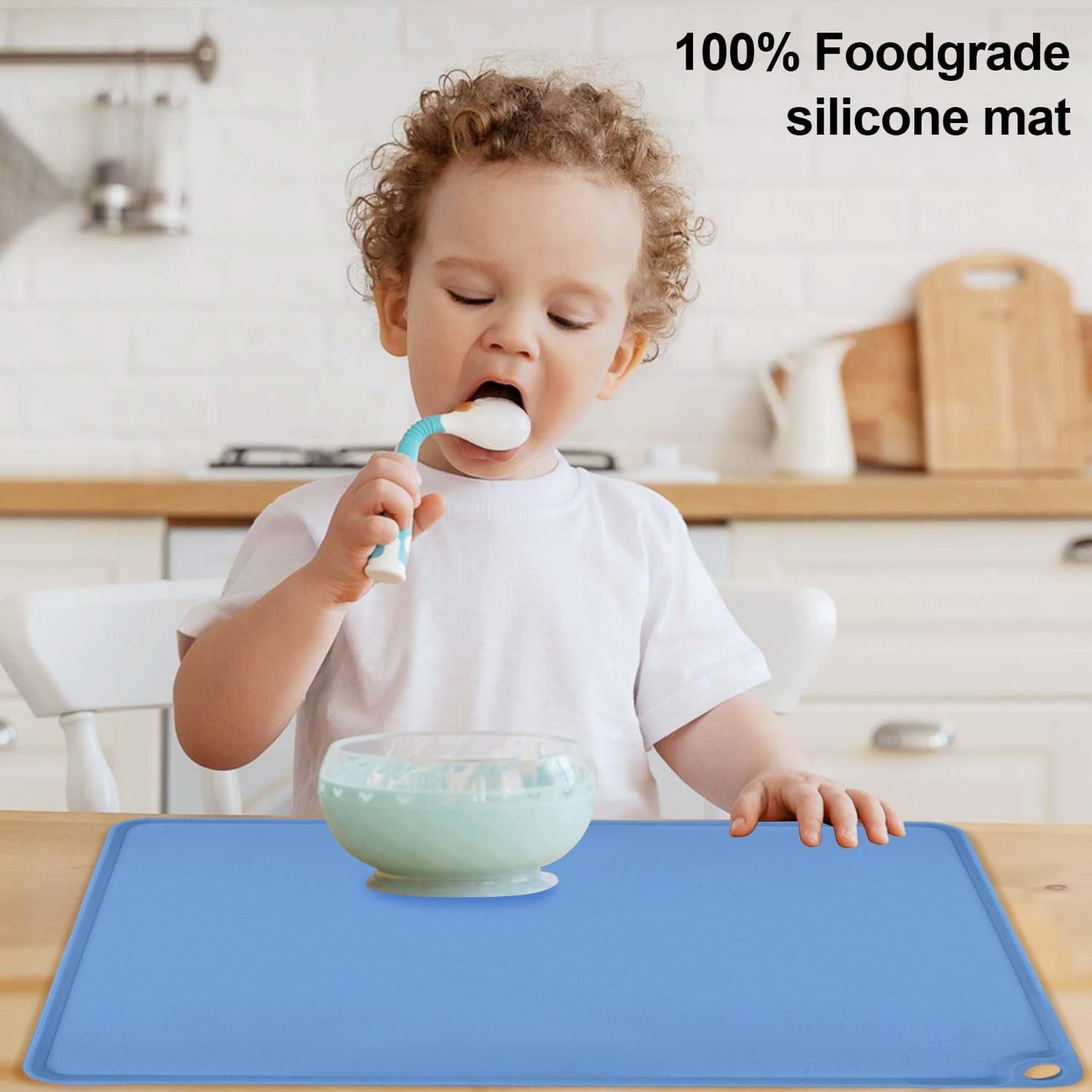 Extra Large Silicone Mat, 31.5x23.6 Inch Heat Resistant Mat for Kitchen Counter, Non Stick Silicone Baking Mat for Dough and Pastry, Thick Silicone placement Countertop Protector, Black countertop mat