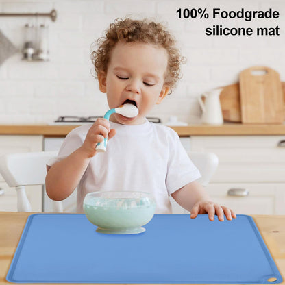 Extra Large Silicone Mat, 31.5x23.6 Inch Heat Resistant Mat for Kitchen Counter, Non Stick Silicone Baking Mat for Dough and Pastry, Thick Silicone placement Countertop Protector, Black countertop mat
