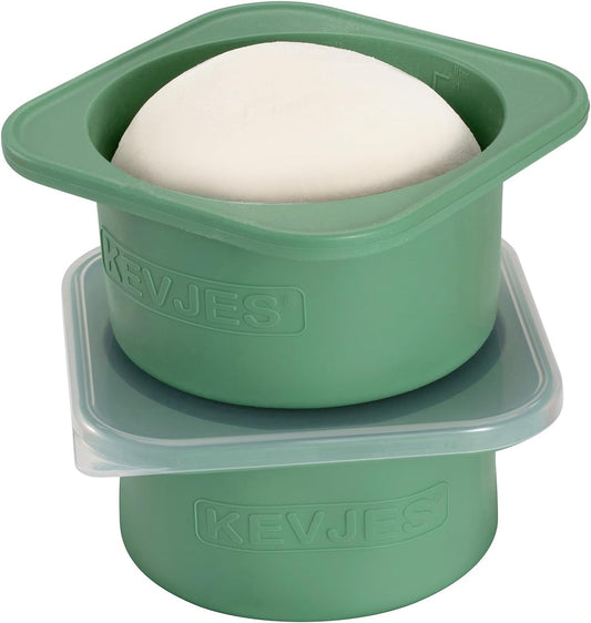 PLUS 1000ml Pizza Dough Proofing Containers, 2-Pack, Green