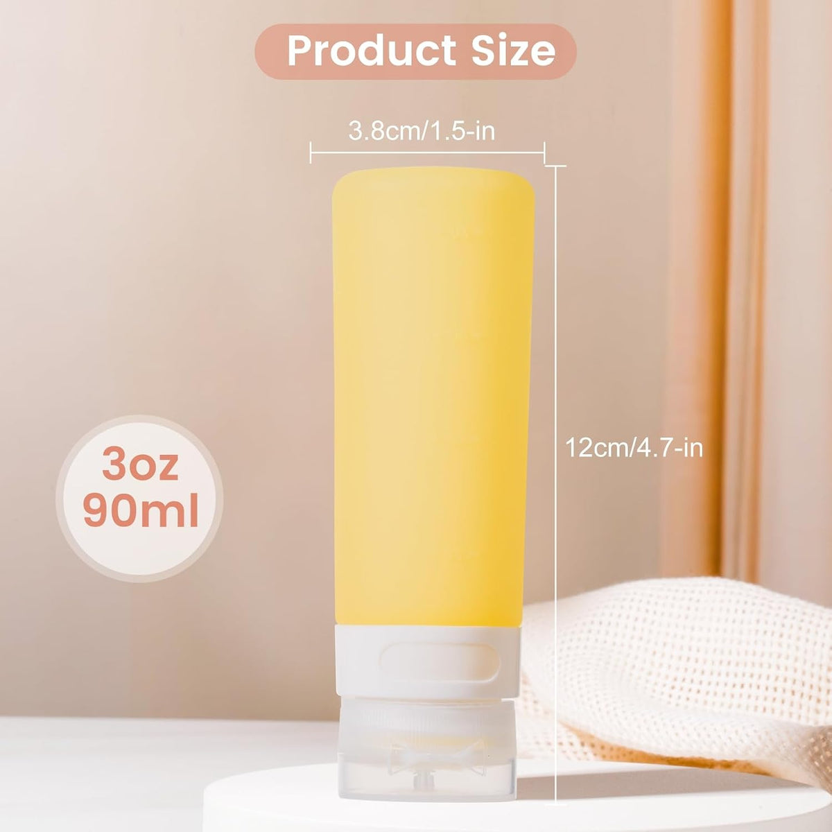 MICEBAY 2 oz Condiment Squeeze Bottles, Leakproof Salad Dressing Container