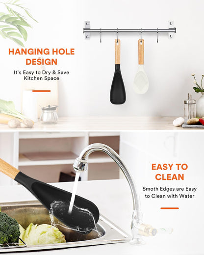 Badiano Cooking Spoon and Rice Scooper for Nonstick Cookware,Multi-function