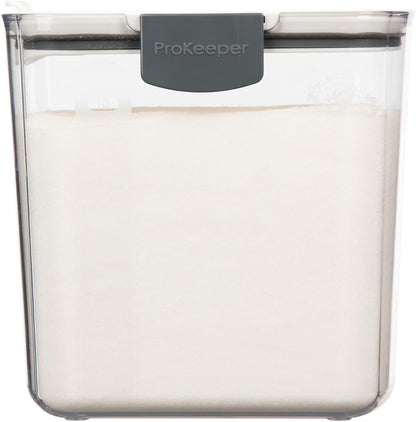 ProKeeper Flour Storage Container, 4-Quart, BPA-Free Plastic, Dishwasher Safe