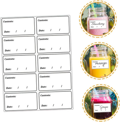 400pcs Removable Food Date Labels Waterproof PVC Freezer Stickers for Refrigerator Food Storage Self-Adhesive Labels for Meal Prep and Organization