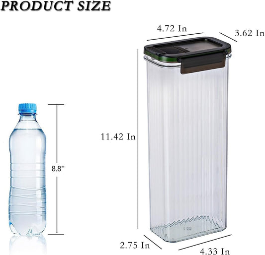 Plastic Pasta Storage Container with Lid, Spaghetti Food Storage