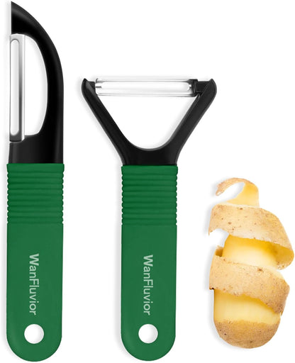 Peelers for Kitchen, Swivel Vegetable Peeler and Y-Shaped Potato Peeler