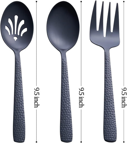 Matte Black Cake Pie Server Set