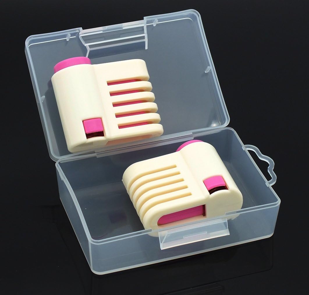Yorwe 2PCS Cake Slicer Leveler, 5 Layers Bread & Toast Cutter (Rose Red)