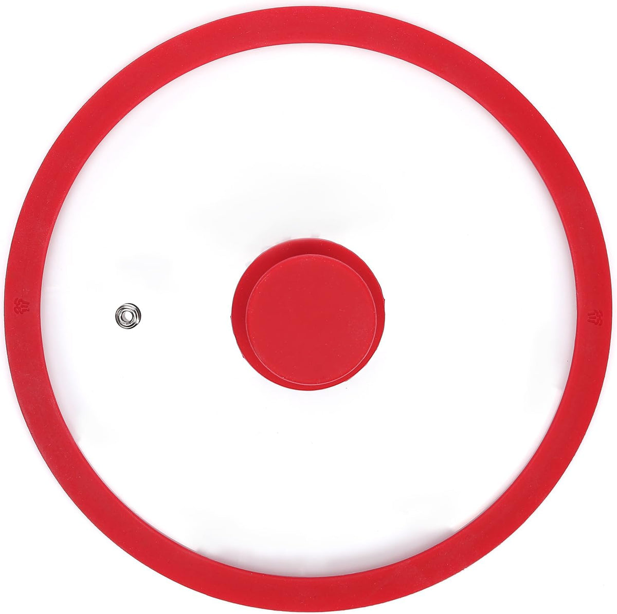 HR Huare Technology Vented Tempered Glass Cookware Lid Red 1 Pack