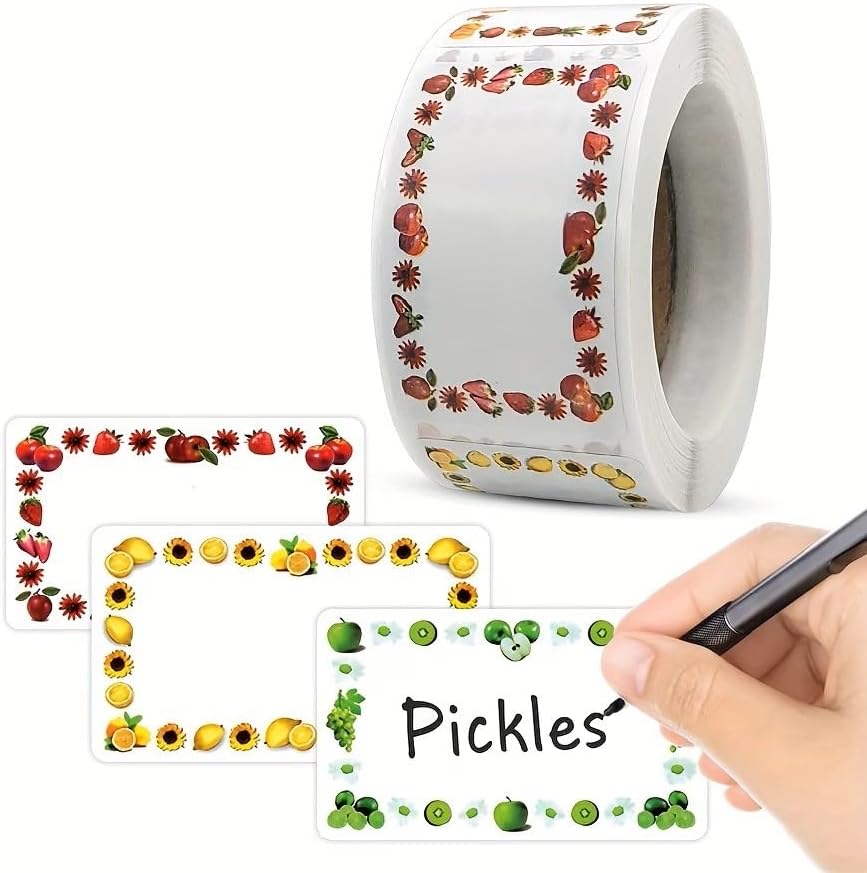 100-Pack Removable Freezer Labels, Waterproof Food Storage Stickers for Date & Contents Marking - Colors B