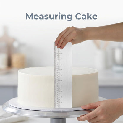 11.81 Inches Stainless Steel Cake Scraper, Leveler & Smoother for Buttercream