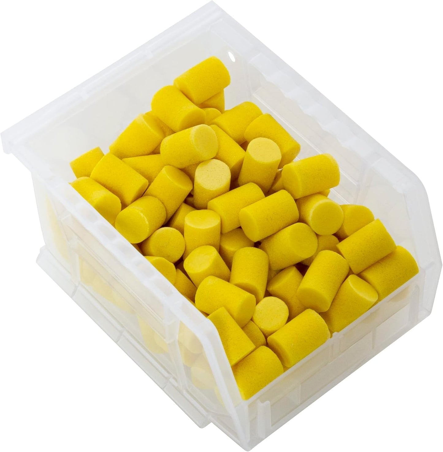 Akro-Mils 30210 AkroBins Plastic Storage Bins, Space-Saving Stackable Bins for Garage, Pantry, Craft Organization, 5" x 4" x 3", Black, 24-Pack