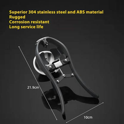 Egg Cracker, Stainless Steel Egg Separator, Professional Handheld Automatic Quick Egg Opener Egg Separator for Kitchen Tools