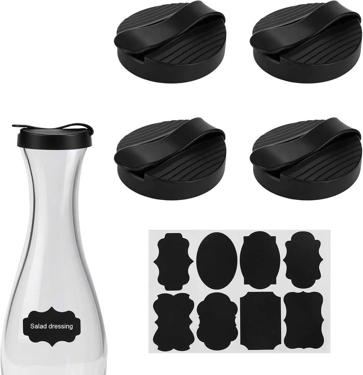 2pcs Salad Cruet Top Replacement Lids for Good Seasons