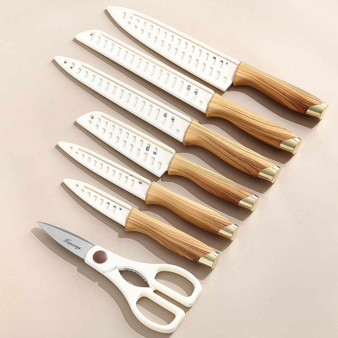 Kitchen Knife Set, 13 PCS Knives Set with 6 Blade Guards