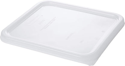 Rubbermaid Commercial Products Space Saving Square Food Storage Container 6 Quart Clear for Kitchen/Sous Vide/Meal Prep