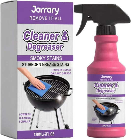 Fast-Acting Heavy-Duty Grill Degreaser Spray, BBQ Grease Cleaner for Outdoor Grills, Smokers, Grates, Removes Stubborn Carbon & Grease (3pcs)
