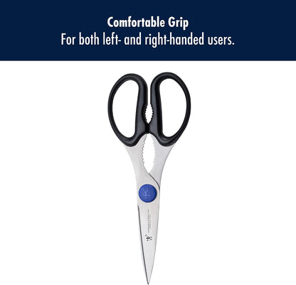 HENCKELS Kitchen Shears, Made in Japan, Kitchen Scissors, Multi-Purpose Scissors with Stainless Steel Blades, Built-In Bottle Opener & Soft Grip – Dishwasher Safe