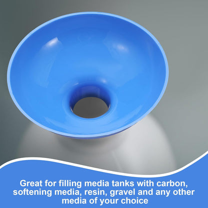Vesici Extra Large Wide Mouth Funnel 2.5" x 10", Blue