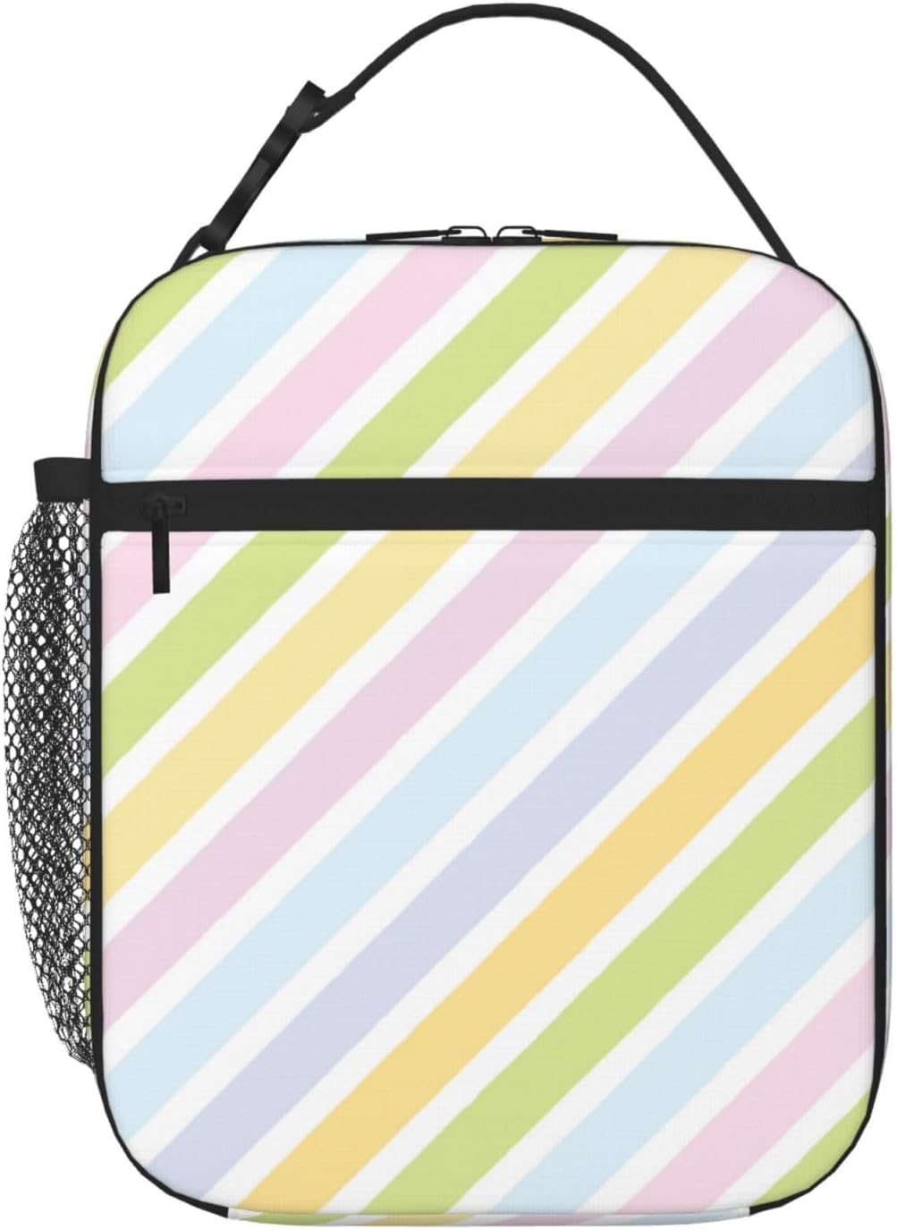 70s Retro Mushroom Floral Insulated Lunch Bag Reusable Cooler Lunch Box Portable Leakproof Thermal Container Tote Bags for Girls Boys School Travel