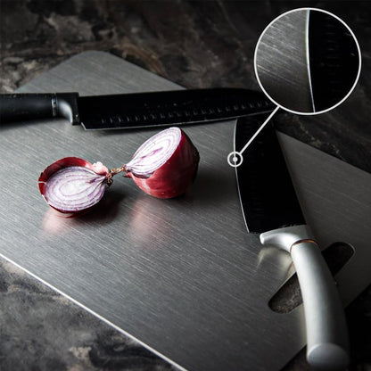Stainless Steel Cutting Board Set of 3,Non Toxic Cutting Boards for Kitchen | Metal Cutting Board Dishwasher Safe and Hygienic Heavy Duty Chopping Board for Meat Vegetable Fruit(15"x 11",13"x 9",10"x 6")