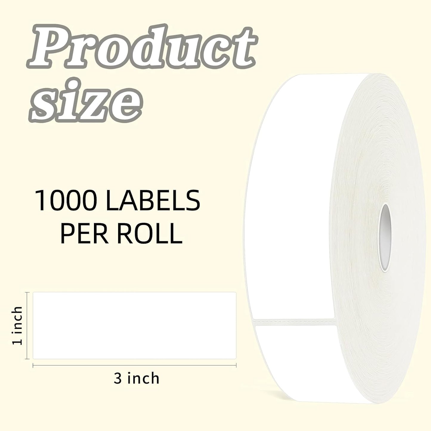 600 Blank Removable Freezer Labels Water Oil Resistant with Perforation Line for Food Containers Jars Pantry Organization (Ink Quick-Dry，1” x 2”)