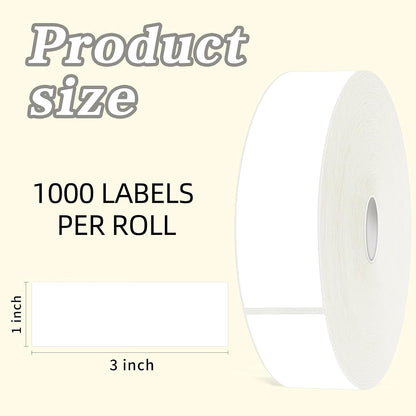 600 Blank Removable Freezer Labels Water Oil Resistant with Perforation Line for Food Containers Jars Pantry Organization (Ink Quick-Dry，1” x 2”)