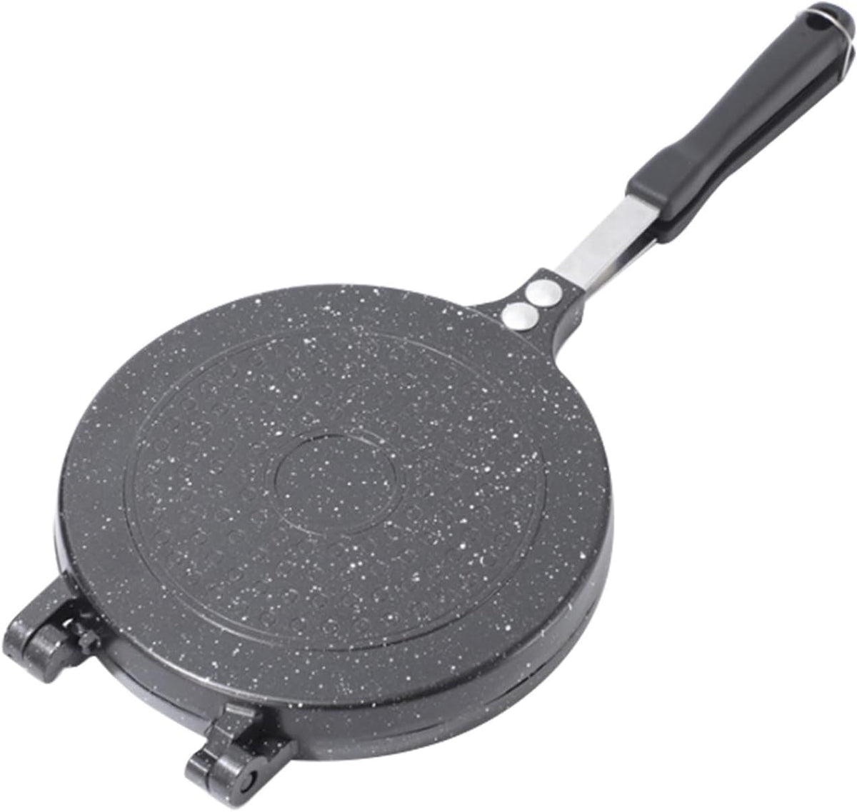 GOTOTOP Double Frying Pan Omelet, Panini, Pancake Frying Pan Maker, with Sturdy Construction and Cool Handle, Ideal Option for Small Kitchens, Easy Cleanup for Breakfast (Type 2)