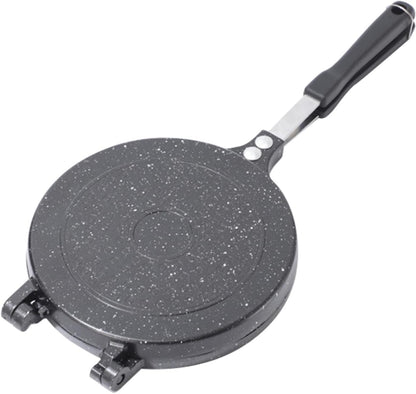 GOTOTOP Double Frying Pan Omelet, Panini, Pancake Frying Pan Maker, with Sturdy Construction and Cool Handle, Ideal Option for Small Kitchens, Easy Cleanup for Breakfast (Type 2)
