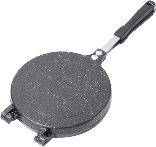 GOTOTOP Double Frying Pan Omelet, Panini, Pancake Frying Pan Maker, with Sturdy Construction and Cool Handle, Ideal Option for Small Kitchens, Easy Cleanup for Breakfast (Type 2)