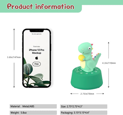 ELE DEPI Mechanical Kitchen Timer for Kids,Wind Up Egg Timer for Cooking.