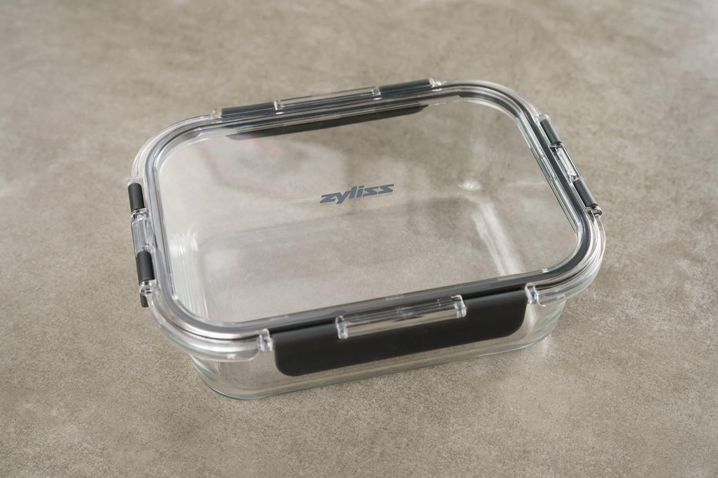 Zyliss Glass Food Storage Container 12.5oz, Shatter Resistant Borosilicate Glass, Airtight Leakproof Tritan Lid, BPA Free, Microwave, Freezer & Dishwasher Safe