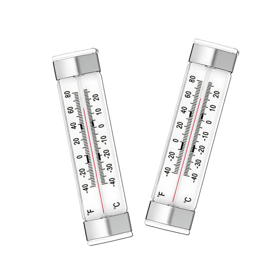 2 Pack Analog Refrigerator Thermometer for Cooler, Fridge & Freezer