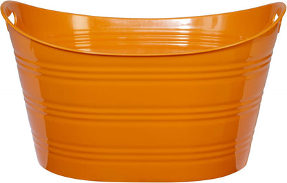 CreativeWare, Aqua Double Walled Party Tub With Drain Plug 4.375 Gl, Red