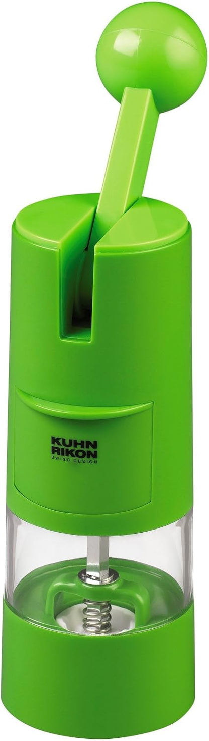 Kuhn Rikon Adjustable Ratchet Grinder with Ceramic Mechanism for Salt, Pepper and Spices, 8.5 x 2.25 inches, Black