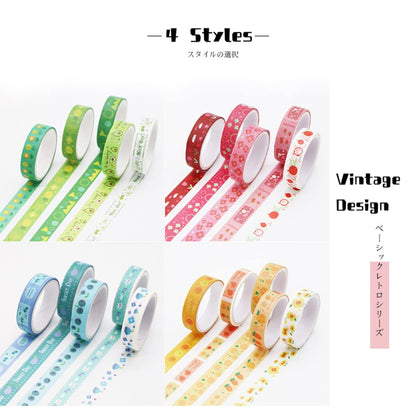 Washi Tape Storage Box, 6-Compartment Grid Slot Plastic Storage Box Jewelry Bead Tool for Washi Tape, Art Supplies and Sticker Container Organizer Case
