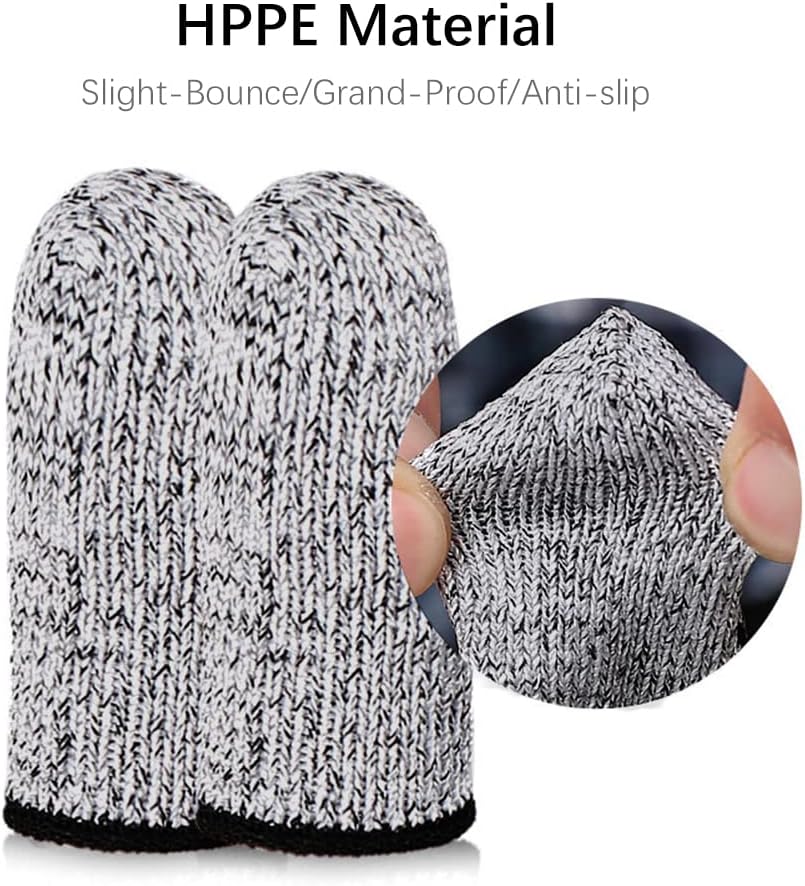 12PCS Finger Cots Cut Resistant Protector,Finger Covers for Cuts
