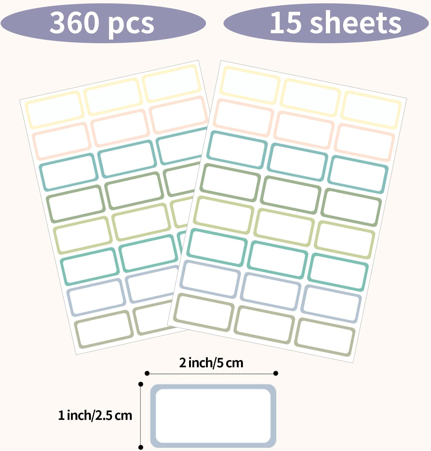 Removable Freezer Labels Stickers, 1 x 3 Inch Blank Removable Freezer Labels Food Storage Stickers, Date Label Waterproof Oil Resistant Easy Clean No Residue- 250 Sheets