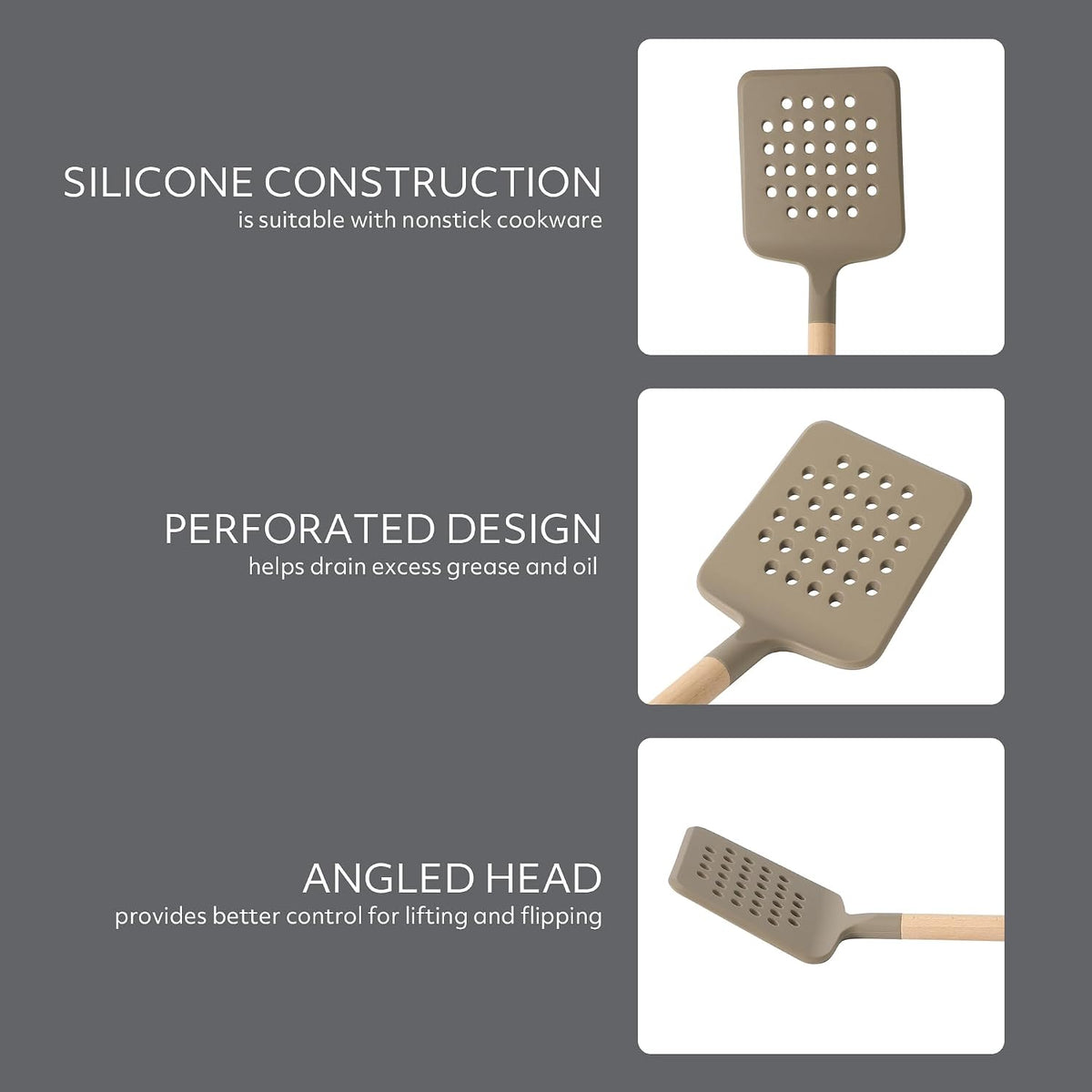 Sur La Table Kitchen Essential Mealcraft Silicone Spatula - Juniper Green