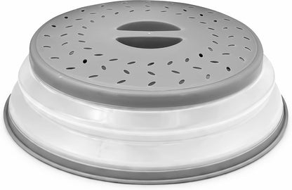 Collapsible Microwave Splatter Cover for Food, 10.5 Inch