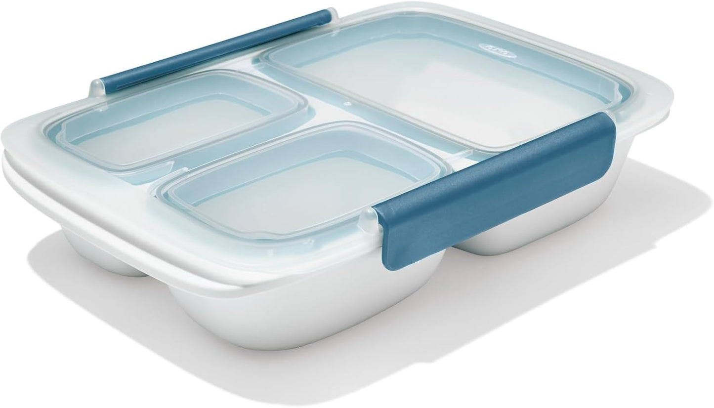 OXO Good Grips Prep & Go Snack & Dip Container, Snack Fuss-Free on the Move, Leakproof Reusable Small Meal Food Storage and Lid, Food Containers with Lids, Snack Organizer, 1.6 Cups/0.4 L