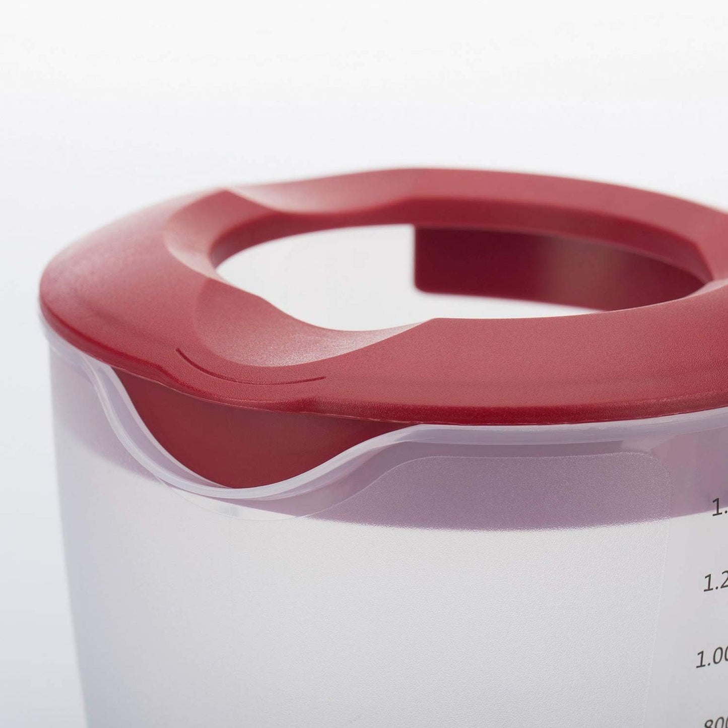 Westmark Multipurpose Measuring Cup and Mixing Pitcher with Splash Guard, 47-Ounce (Red)