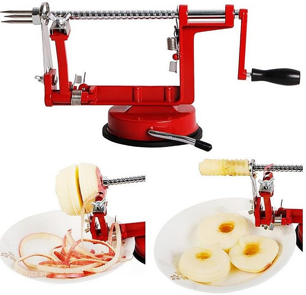 Apple Peeler Corer Slicer 3-in-1 Suction Base Adjustable